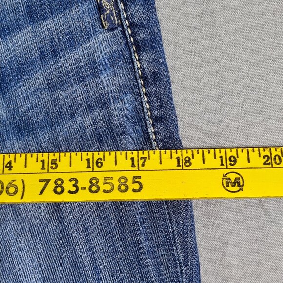 Silver Suki Capri jeans women's size 28 hard washed denim blue straight leg - Picture 13 of 16